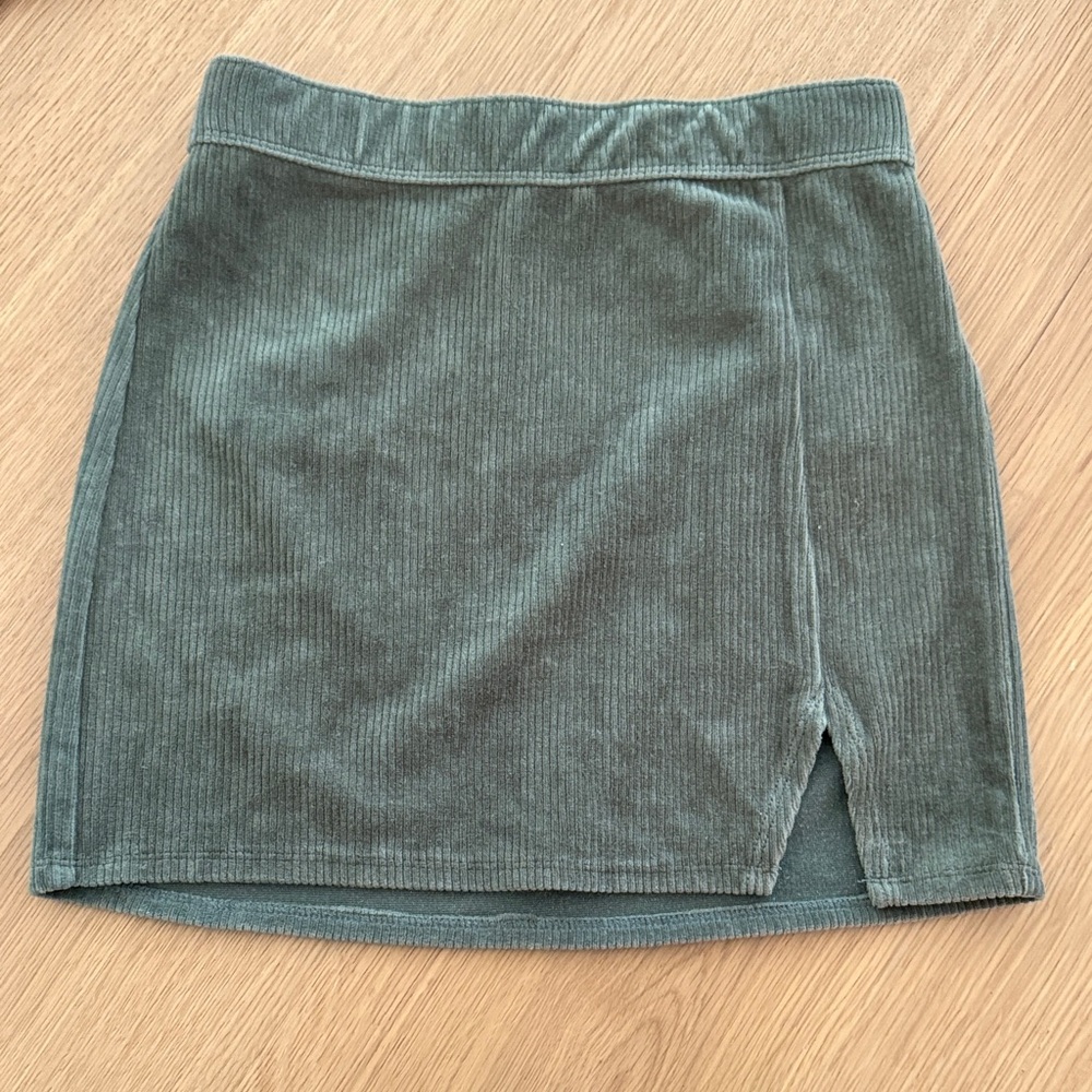 Abercrombie Kids Forest Green Corduroy Skirt
